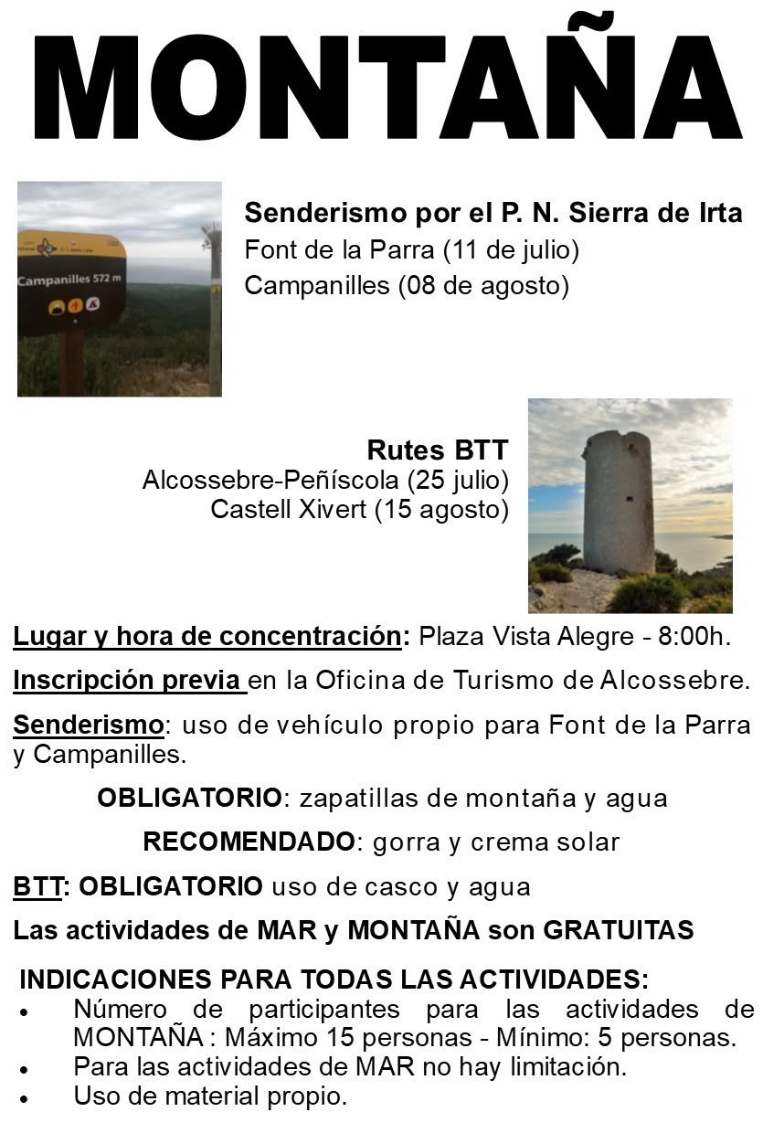 Acts Esportives Estiu (Montaña)