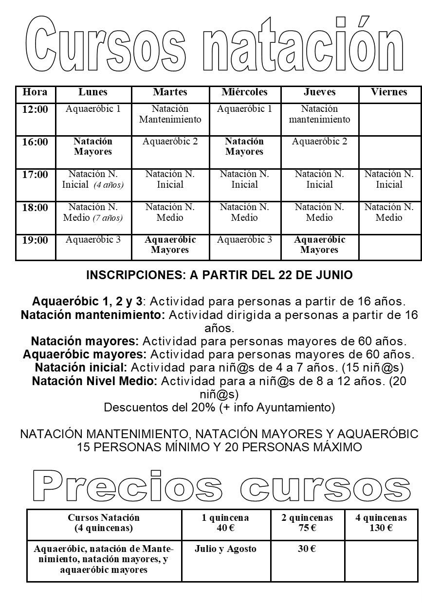 Acts Esportives Estiu (Natació)