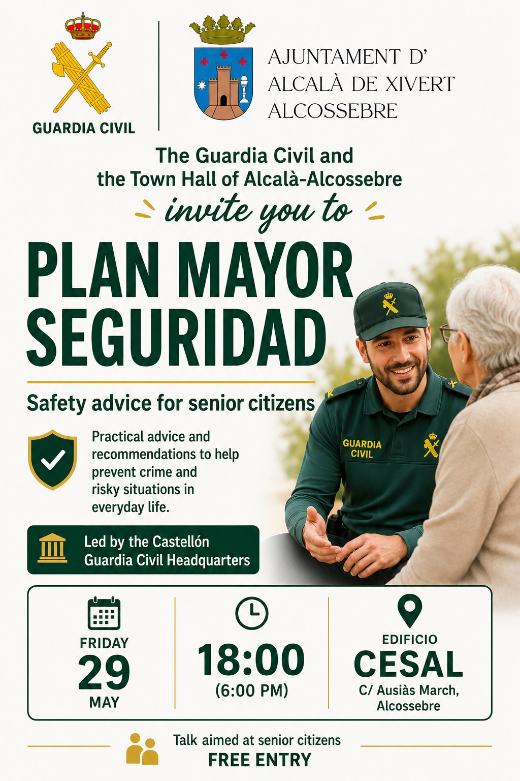 Charla en Inglés Plan Mayor Seguridad