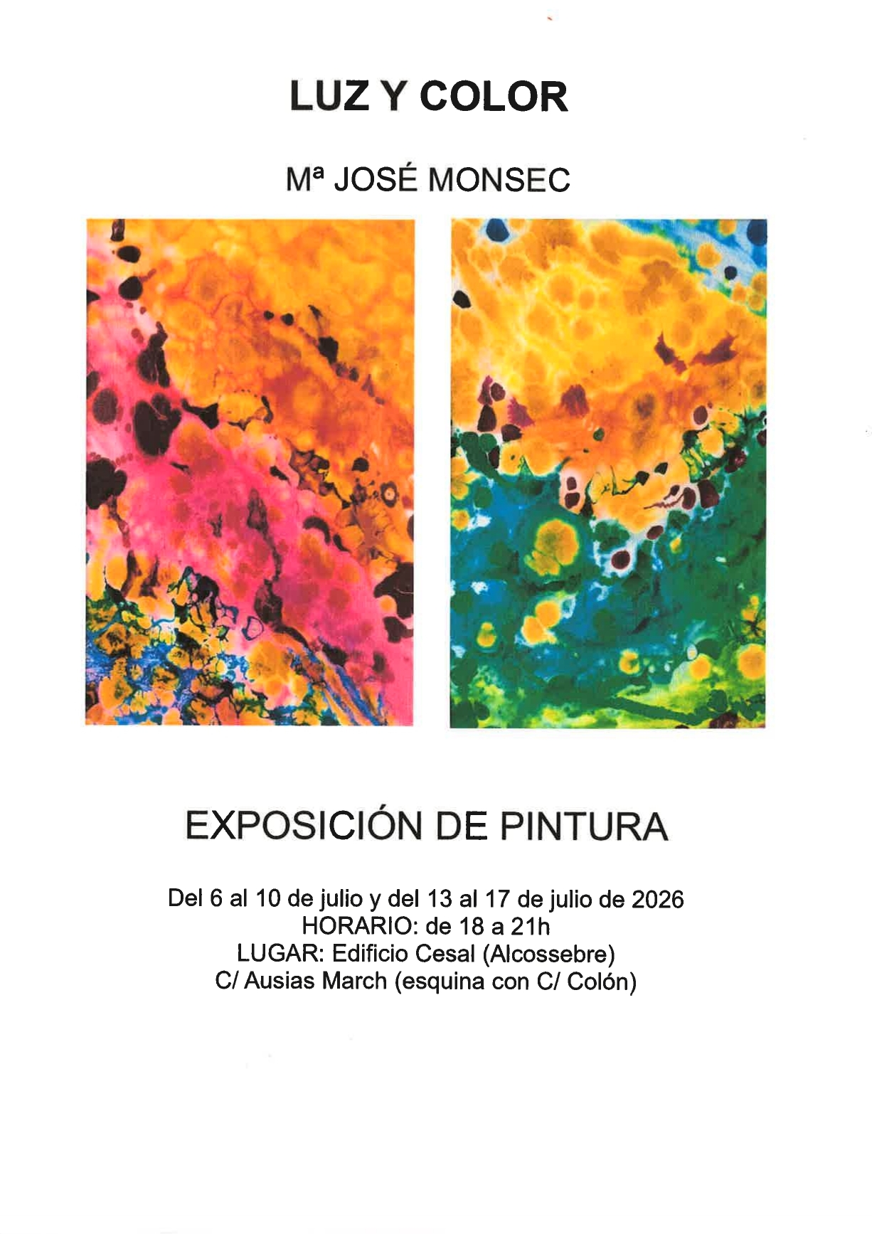 Exposición Mª Jose Monsec