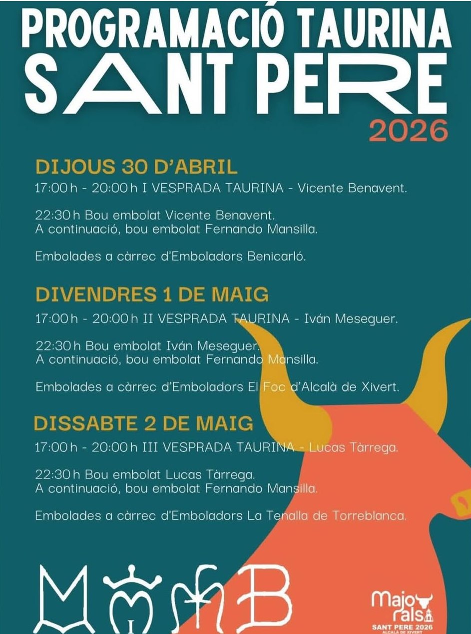 Programació Taurina Sant Pere 2026