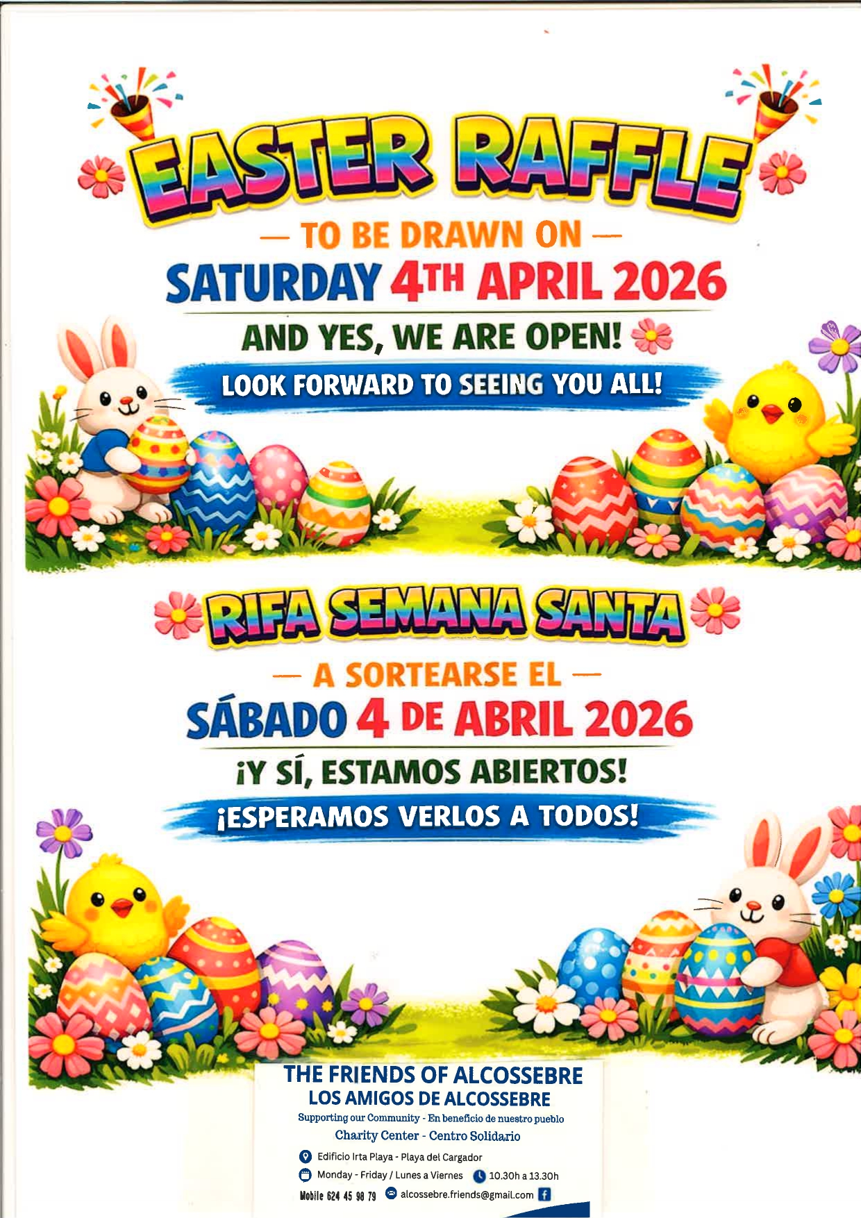 Rifa Friends Alcossebre Semana Santa
