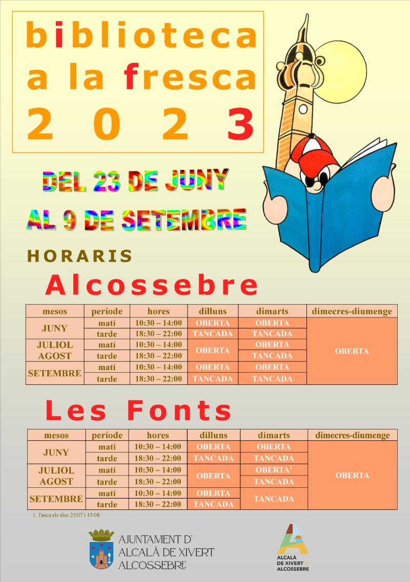 Biblioteca a la Fresca (Horari)