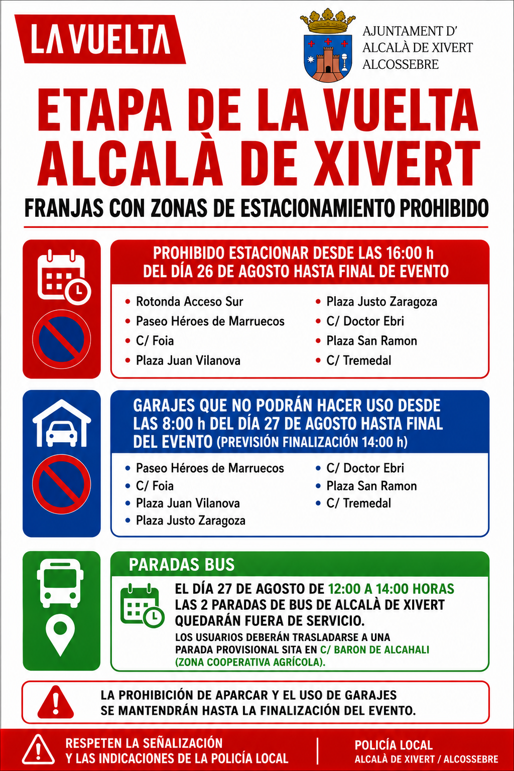 PROHIBICIONES ESTACIONAMIENTO ALCALÀ